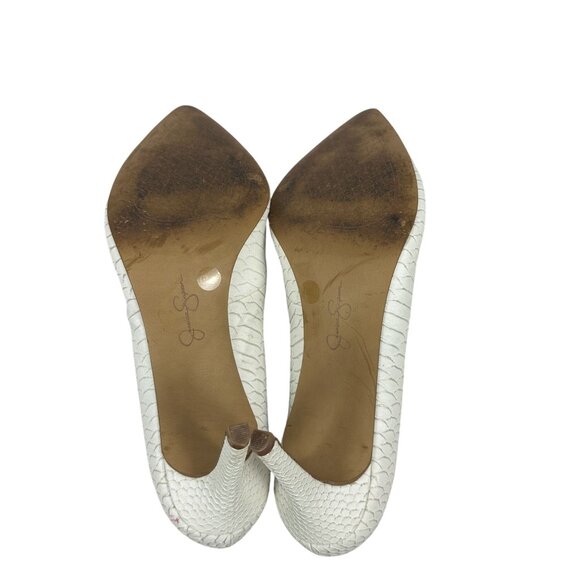 Jessica Simpson Womens JP-Levin Snakeskin Pattern High Heels Size 8.5 - Picture 6 of 7